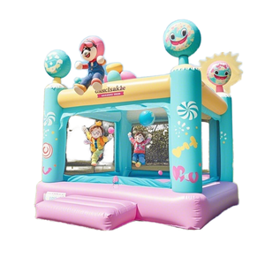 <span class=keywords><strong>Trampoline</strong></span> d'extérieur avec filet de sécurité, matériau PVC, château gonflable de rêve - Product Image 1