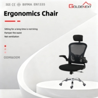 Chaise de bureau pivotante moderne de haute qualité avec dossier haut réglable en hauteur, pieds chromés, pour la maison, le bureau ou le salon