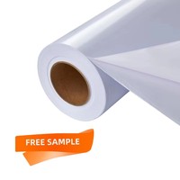 Rouleau de vinyle adhésif polymère amovible, imprimable, en PVC gris moulé, sans bulles, avec technologie Air-release et adhérence élevée
