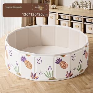Piscine à balles pliable pour enfants, intérieur/extérieur, en plastique, portable, enclos de jeu, piscine à sable - Product Image 4