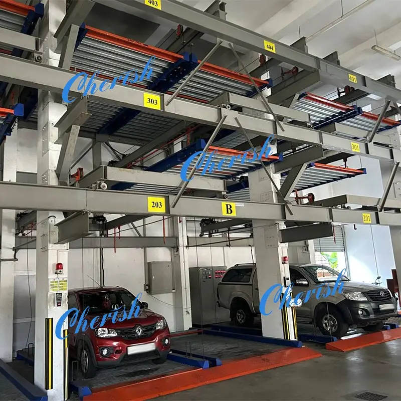 mechanical automated car stack puzzle parking system