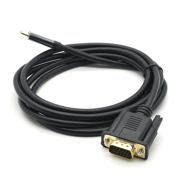 DP to VGA Adapter Cable 1.8m Male to Male Converter for PC Computer Laptop HDTV Monitor Projector