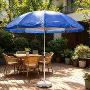 Sombrilla de Playa y Patio de 170 cm con Protección UV, Impermeable, de Doble Capa y Varillas Reforzadas, Venta al Por Mayor - Product Image 1