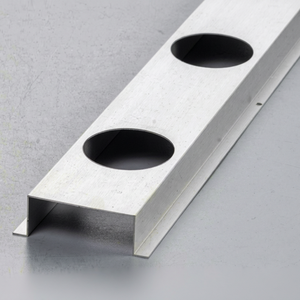 Profilé en alliage d'aluminium 50-80mm, traitement de surface anodisé, couleur argentée/personnalisée, couleur pleine, durable, pour fêtes, découpe et pliage - Product Image 1