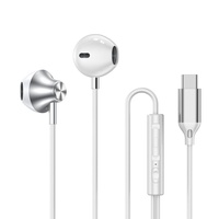 Casque de jeu numérique semi intra-auriculaire avec microphone, prise Type C, écouteurs filaires, adaptés pour iPhone Samsung, sport et musique