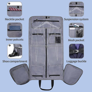 Mochila de lona convertible Unisex, bolsa de equipaje de viaje deportiva informal impermeable con cierre de cremallera para traje de gimnasio, Maleta colgante - Product Image 3