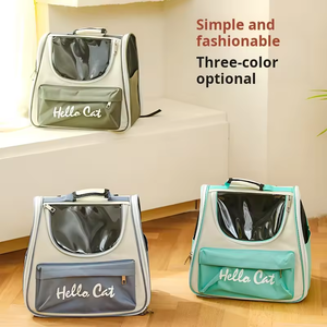 Pet kedi taşıyıcı çanta nefes taşınabilir kedi sırt çantası açık seyahat şeffaf çanta kediler küçük köpekler için taşıma Pet malzemeleri - Product Image 6