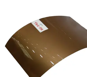 Nouveau matériau feuille PETG de couleur marron café de 0.8mm d'épaisseur pour stratifier sur MDF