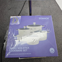 Casserole 15 pièces pour cuisson saine, compatible flamme directe, 20/24/28/32CM, et faitout peu profond 28CM, sans PFOA, pour ébullition rapide, ustensiles de cuisine