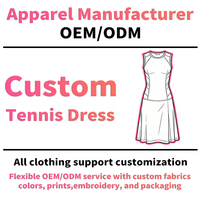 Vestido Deportivo OEM Personalizado para Mujer, para Tenis o Golf, Cuello en V, Tirantes Cruzados, Sin Mangas, Falda con Nudo Retorcido, Mono Deportivo de Una Pieza, Venta al Por Mayor