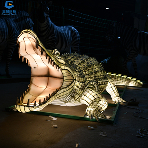 โคมไฟ LED สำหรับตกแต่งรูปสัตว์ป่า SGFL032โคมไฟรูปจระเข้จีนในงานเทศกาล - Product Image 2