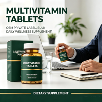Comprimés multivitaminés pour adultes avec multi-minéraux, complément alimentaire naturel favorisant le bien-être quotidien, 1g/comprimé