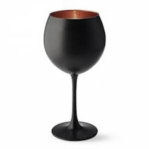 Copa de vino de Metal de hierro hecha a mano con recubrimiento de polvo negro diseño de color de lujo excelente reutilizable para boda Hotel fiesta restaurante - Product Image 1