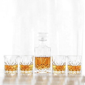 NOVARE meilleure vente ensemble classique de carafe à <span class=keywords><strong>whisky</strong></span> en verre forme carrée pour usage domestique échantillon gratuit offert - Product Image 2