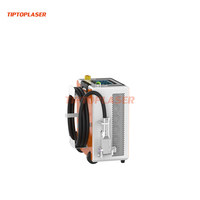 Seulement 28kg 500w 300w Machine de nettoyage pour le nettoyage au laser à l'huile de peinture antirouille Machine de nettoyage au laser TIPTOPLASER avec extraction de poussière