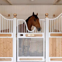 Stalle de cheval enduite de poudre de cage d'animal en bambou portative pour la boîte de cheval facile à déplacer stable de cheval