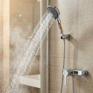 Grifo Mezclador de Ducha de Plástico ABS Antiescaldaduras con Ducha de Mano Filtrada de 5 Modos Múltiples para RV, Apartamento, Casa de Vivienda - Product Image 2