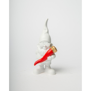 Statua Nano Lucky White 12 Cm Decorazione da Giardino - Product Image 1