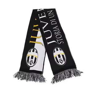 Promotion Sports Soccer Custom Printing logo <b>Scarf</b> <b>Mens</b> Fans <b>Scarf</b> with Tassel - Product Image 5