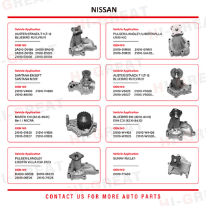 Nhà Máy Giá tự động Bộ phận động cơ Hệ thống làm mát máy bơm nước 21010-vw226 cho Nissan tuần tra gr V Wagon (y61) 3.0 <span class=keywords><strong>DTI</strong></span> - Product Image 5