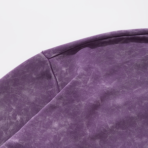 Trọng Lượng Nặng Biểu Tượng Tùy Chỉnh Đau Khổ Rửa Đen Trùm Đầu Áo Quá Khổ Áo Thun Với Túi Giản Dị Đường Phố Mặc Áo - Product Image 5