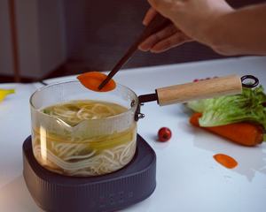 Olla de vidrio resistente con dos asas, suministro a granel para hostelería y embalaje minorista - Product Image 3