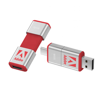 Clé USB UP195 Slide 2026 Nouvelle 8 Go/16 Go USB 3.0 avec logo LED multicolore