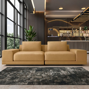 Muebles de Lujo para Interiores, Sofá de Sala de Estar con Brazos Estrechos y Cojines, Estilo Postmoderno Italiano - Product Image 5