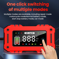 Chargeur de batterie intelligent universel 12V 6A/8A/10A/15A AC/DC pour moto et voiture, compatible AGM, au plomb-acide, avec fonctions SCP, OTP, ignifuge et réparation par impulsions