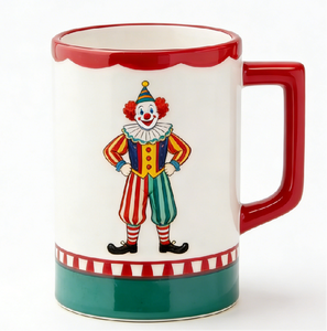 Taza de Cerámica con Diseño Creativo de Circo, Apta para Lavavajillas y Microondas, para Oficina, Hogar, Cafetería, Salón de Té - Product Image 1