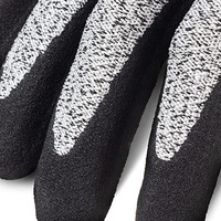 Gants de travail de sécurité pour mécaniciens résistants aux coupures, calibre 13, HPPE, certifiés CE EN388, niveau de résistance aux coupures 5, revêtement en mousse de nitrile antidérapant