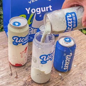 定制LOGO 330毫升500毫升透明PET塑料瓶罐一次性气泡饮料饮料容器奶昔酸奶 - Product Image 4