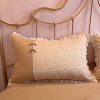 Parure de lit de luxe respirante en coton pur 100% de qualité supérieure, style coréen, avec jupe de lit à volants, 200 fils/pouce, patchwork végétal toutes saisons