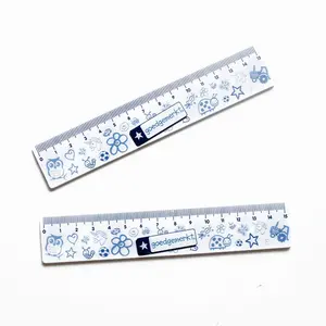 Promozionale 15 centimetri righello di plastica ps 15 centimetri righello multi colore etero carino righello