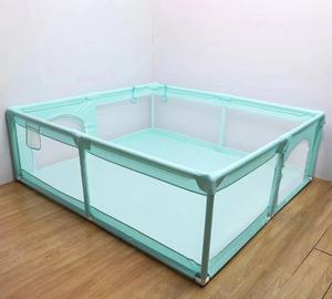 Valla de seguridad de tela gruesa para bebés, parque de bolas rectangular plegable de plástico para interior, <span class=keywords><strong>2023</strong></span> - Product Image 5