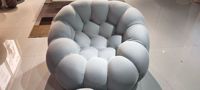 Fauteuil bulle en tissu respirant, housse douce pour la peau, mousse haute densité, fauteuil d'appoint individuel pour le loisir