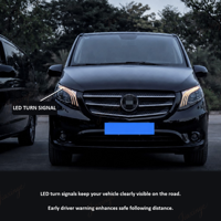 Conjunto de Faros LED para Benz Vito Clase V W447 V220 V250 V260 2016-2024, Estilo Maybach, DRL, Señal Dinámica, Actualización