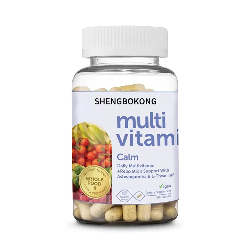 Capsule rigide minerali vegane vitamina C E D D3 capsule multivitaminiche