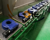 Plateforme rotative à entraînement par vis sans fin, roulements de rotation, précision 0.2, rapport de transmission 71:1, couple 1420 N.m, matériau QT450 pour