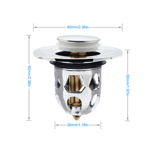 Mới pop-up thư bị trả lại lõi lưu vực cống Lọc tóc Catcher bồn rửa Lọc nhà bếp Stopper tắm cắm - Product Image 2