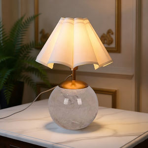 Lámpara de Noche de Vidrio de Estilo Rústico Creativo de Alta Gama, Lámpara de Mesa Decorativa de Lujo para Hotel, Sala de Estar, Comedor - Product Image 4