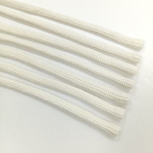 Customize 5mm Polyester Cotton Flat Round Hollow Core Drawstring <b>Cord</b> Rope for Hat Hoody Clothes - Product Image 3