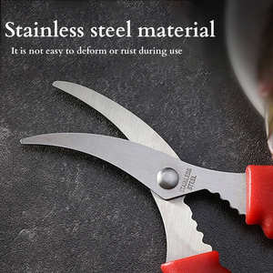 Ciseaux multifonctionnels en acier inoxydable Ciseaux de cuisine pour poissons, crevettes et homards - Product Image 5