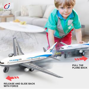 청지 합금 규모 모형 항공기 다이 캐스트 풀 백 시뮬레이션 금속 모형 비행기 조립 장난감 - Product Image 4