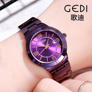 นาฬิกาผู้หญิงดีไซน์สายสแตนเลสแบบเรียบง่ายกันน้ำปฏิทินพิเศษสำหรับเทศกาลคริสต์มาส - Product Image 4