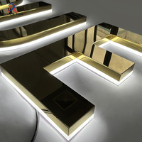 Enseigne murale LED extérieure personnalisée, lettres 3D pour la publicité des entreprises, étanche IP65, enseigne commerciale rétroéclairée
