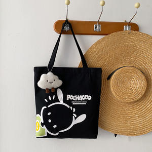 <span class=keywords><strong>Venta</strong></span> caliente Sanlio <span class=keywords><strong>Pacha</strong></span> Dog Bolso de hombro de gran capacidad para mujer Vintage Shopping Canvas Tote - Product Image 3