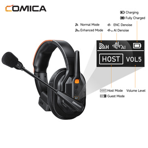 COMICA Seekcom S1 (un juego) Sistema de Auriculares Inalámbricos 2.4G con Intercomunicador, a Prueba de Explosiones, Cancelación de Ruido ENC, Resistente al Agua IPX3, 500m - Product Image 5