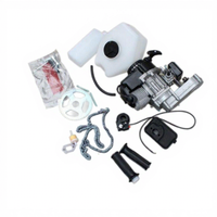 49CC iki zamanlı motor Mini Scooter bisiklet modifiye motosiklet modeli 03 OLIVER Fitment uçak benzin tam Set makinesi