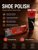 Betún para Zapatos Jinyang de 30g, Brillo Instantáneo, Fácil de Limpiar, Recubrimiento Uniforme, Cuidado del Calzado